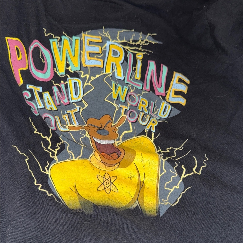 Disney Black Powerline Tour Tee